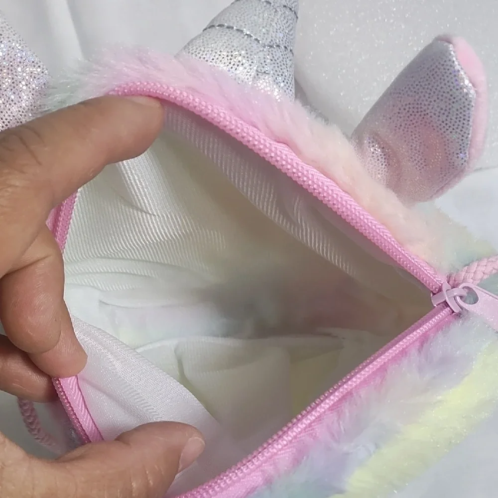 Pastel Unicorn‎ Plush Crossbody Bag